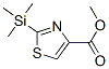 4-Thiazolecarboxylicacid,2-(trimethylsilyl)-,methylester(9CI) Struktur