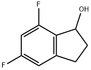 5,7-DIFLUORO-2,3-DIHYDRO-1H-INDEN-1-OL Struktur