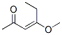 3-Hexen-2-one, 4-methoxy-, (E)- (9CI) Struktur