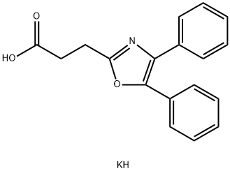 Oxaprozin, potassium salt Struktur