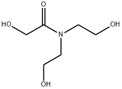 Glycolamide, N,N-bis(2-hydroxyethyl)- Struktur