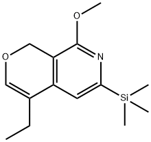 4-Ethyl-8-Methoxy-6-triMethylsilanyl-1H-pyrano[3,4-c]pyridine Struktur