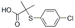 2-[(4-Chlorophenyl)thio]-2-methylpropionic acid Struktur