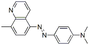 8-Methyl-5-(4-dimethylaminophenylazo)quinoline Struktur