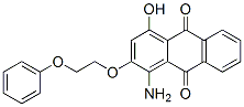 1-amino-4-hydroxy-2-(2-phenoxyethoxy)anthraquinone Struktur