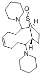 2,9-Dipiperidino-13-thiabicyclo(8.2.1)tridec-5-ene 13-oxide Struktur