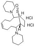 2,9-Dipiperidino-13-thiabicyclo(8.2.1)tridec-5-ene 13-oxide dihydrochl oride Struktur