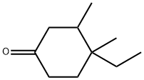 4-Ethyl-3,4-dimethylcyclohexanone Struktur