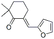 6-Furfurylidene-2,2-dimethylcyclohexanone Struktur