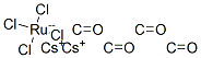 dicesium dicarbonyltetrachlororuthenate  Struktur