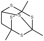 1,3,5-Trimethyl-2,4,6,8,9-pentathiaadamantane Struktur