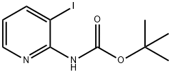 3-IODO-2-PYRIDINYL-CARBAMIC ACID, 1,1-DIMETHYLETHYL ESTER Struktur