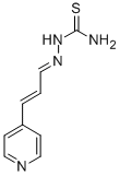 (E,E)-2-(3-(4-Pyridinyl)-2-propenylidene)hydrazinecarbothioamide Struktur