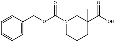 N-Cbz-3-甲基-3-哌啶甲酸 結(jié)構(gòu)式