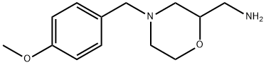 C-[4-(4-METHOXY-BENZYL)-MORPHOLIN-2-YL]-METHYLAMINE DIHYDROCHLORIDE Struktur