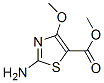 5-Thiazolecarboxylicacid,2-amino-4-methoxy-,methylester(9CI) Struktur