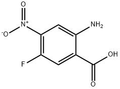 2-AMINO-5-FLUORO-4-NITROBENZOIC ACID Struktur