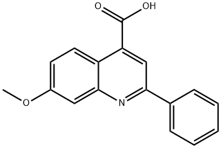 4-QUINOLINECARBOXYLIC ACID,7-METHOXY-2-PHENYL- Struktur