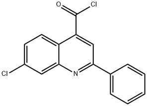 4-QUINOLINECARBONYL CHLORIDE,7-CHLORO-2-PHENYL- Struktur