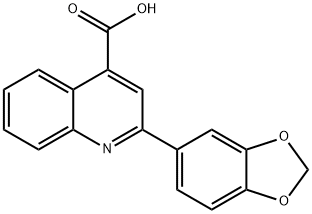 2-(1,3-BENZODIOXOL-5-YL)QUINOLINE-4-CARBOXYLICACID Struktur