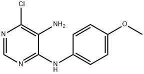 6-CHLORO-N4-(4-METHOXYPHENYL)-4,5-PYRIMIDINEDIAMINE Struktur