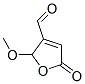 3-Furancarboxaldehyde, 2,5-dihydro-2-methoxy-5-oxo- (9CI) Struktur