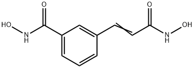 Benzamide, N-hydroxy-3-[3-(hydroxyamino)-3-oxo-1-propen-1-yl]- Struktur