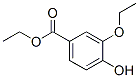 Benzoic acid, 3-ethoxy-4-hydroxy-, ethyl ester (9CI) Struktur