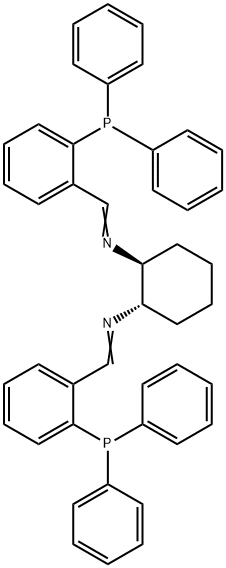 (S,S)-1,2-Bis{{[2-(diphenylphosphino)phenyl]methylene}amino}cyclohexane Struktur