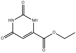 2,6-Dioxo-1,2,3,6-tetrahydro-4-pyrimidinecarboxylic acid ethyl ester Struktur