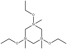 1,3,5-trimethyl-1,3,5-triethoxy-1,3,5-trisilacyclohexane Struktur