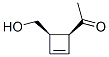 Ethanone, 1-[4-(hydroxymethyl)-2-cyclobuten-1-yl]-, cis- (9CI) Struktur