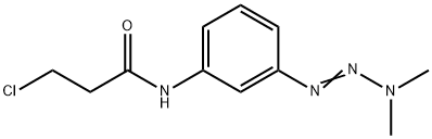 3-Chloro-N-(3-(3,3-dimethyl-1-triazenyl)phenyl)propanamide Struktur