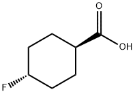 Cyclohexanecarboxylic acid, 4-fluoro-, trans- (9CI) Struktur