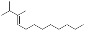 E-2,3-Dimethyl-3-dodecene Struktur