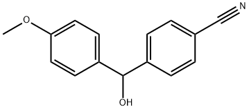 4-[Hydroxy(4-Methoxyphenyl)Methyl]benzonitrile Struktur