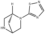 2,5-Diazabicyclo[2.2.1]heptane,2-(1,2,4-thiadiazol-5-yl)-,(1S)-(9CI) Struktur