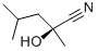 (S)-2-HYDROXY-2,4-DIMETHYL-PENTANENITRILE Struktur