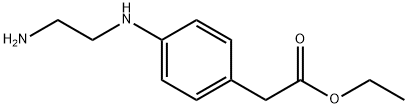 Benzeneacetic acid, 4-(2-aMinoethylaMino)-, ethyl ester Struktur