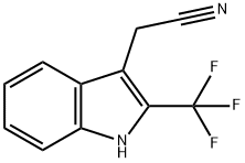 2-(Trifluoromethyl)-1H-indole-3-acetonitrile Struktur