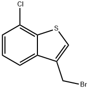 3-(BROMOMETHYL)-7-CHLORO BENZO[B]THIOPHENE Struktur