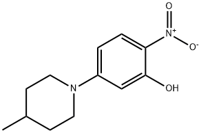 N-(3-HYDROXY-4-NITROPHENYL)-4-METHYLPIPERIDINE Struktur