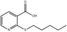 2-(N-PENTYLTHIO)NICOTINIC ACID Struktur