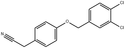 2-(4-[(3,4-DICHLOROBENZYL)OXY]PHENYL)ACETONITRILE Struktur