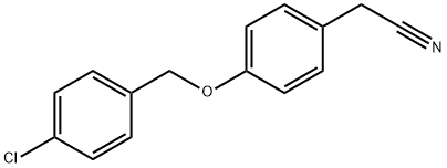 2-(4-[(4-CHLOROBENZYL)OXY]PHENYL)ACETONITRILE Struktur