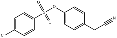 4-(CYANOMETHYL)PHENYL 4-CHLOROBENZENE-1-SULFONATE Struktur