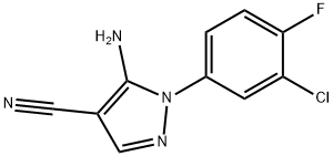 5-AMINO-1-(3-CHLORO-4-FLUOROPHENYL)-4-CYANOPYRAZOLE price.