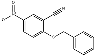 2-(BENZYLTHIO)-5-NITROBENZONITRILE Struktur