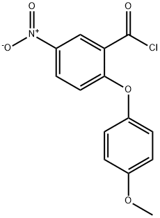 2-(4-METHOXYPHENOXY)-5-NITROBENZENE-1-CARBONYL CHLORIDE Struktur