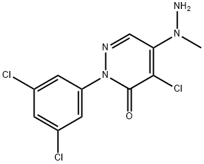 4-CHLORO-2-(3,5-DICHLOROPHENYL)-5-(1-METHYLHYDRAZINO)-2,3-DIHYDROPYRIDAZIN-3-ONE Struktur